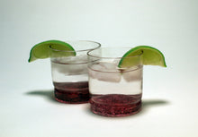 Load image into Gallery viewer, Crystal Rocks Glass in Ruby