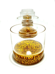 Crystal Bodega Glasses - 4oz in Amber