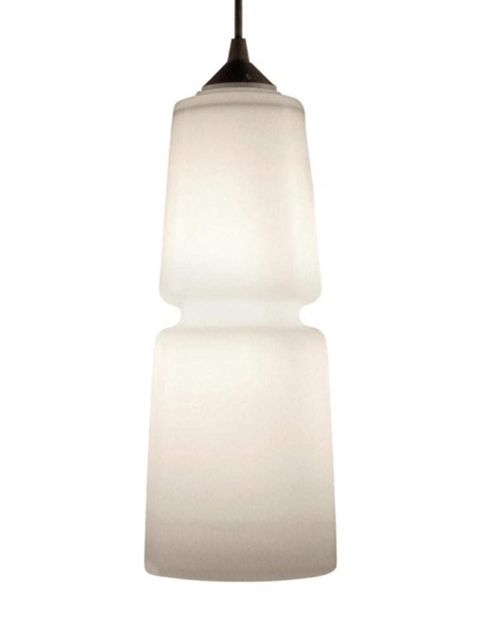 Opal White Groove Series Cylinder Pendant